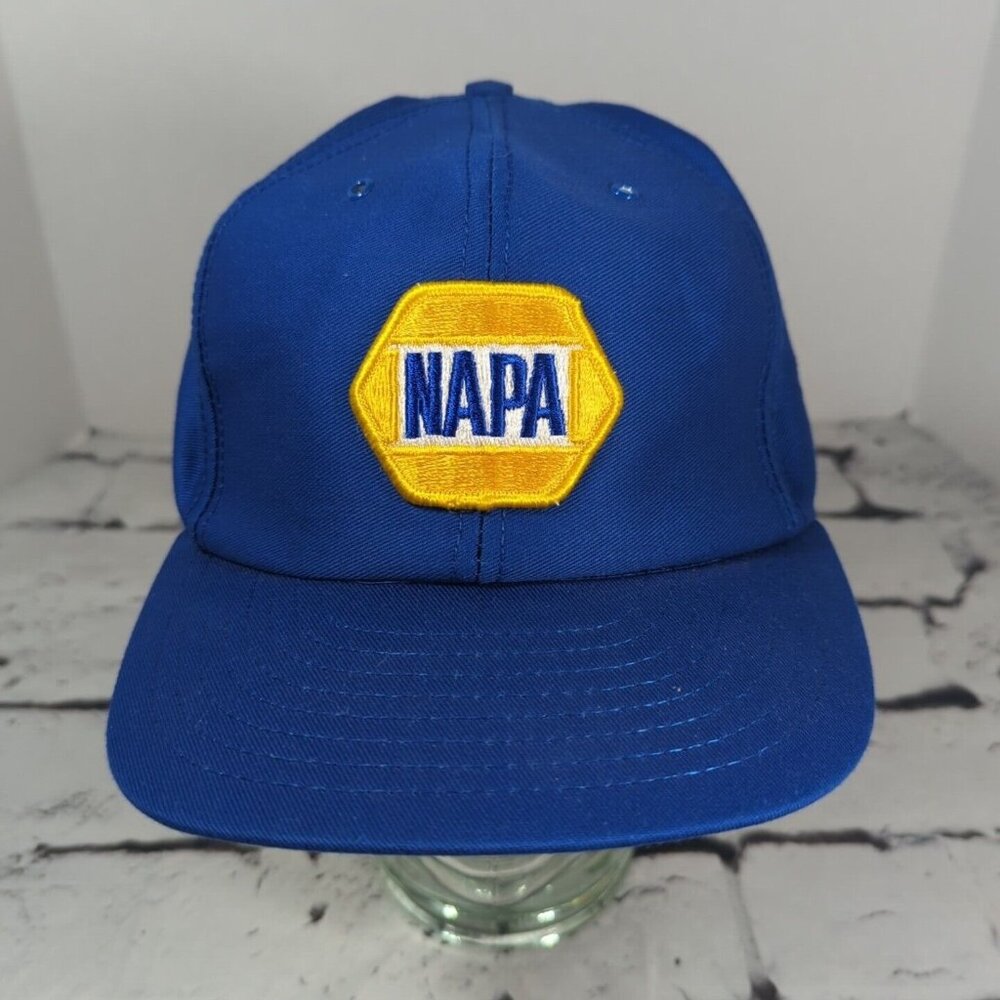 Napa‎ Vintage Snapback Trucker Hat Adjustable Ball Cap Patch Blue